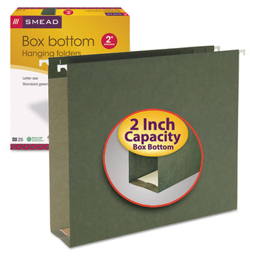 Smead® Box Bottom Hanging File Folders, Letter Size, Standard Green, 25-box freeshipping - TVN Wholesale